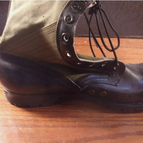 DEC 1966 BATA VIETNAM ERA SPIKE PROTECTIVE COMBAT sz14N JUNGLE BOOTS SI 460 main image 12